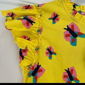Stella McCartney yellow butterfly dress 12